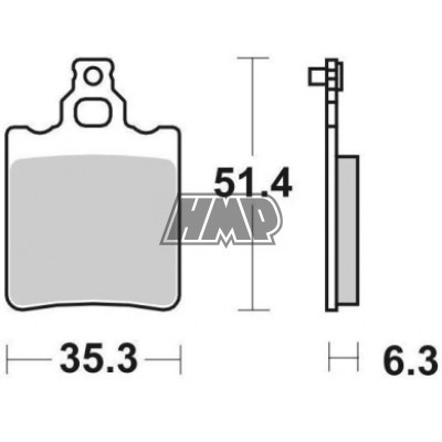 Pastilhas travão SACHS 50 LOTUS / APRILIA AF1 / ET / MX / PEGASO / RS / RX / TUAREG / CAGIVA / FANTIC / GARELLI / GILERA / JMC / KTM SX 65 / LAVARDA / MALAGUTI / MALANCA / ZUNDAPP KS / MORINI / FD0048BA - NEWFREN
